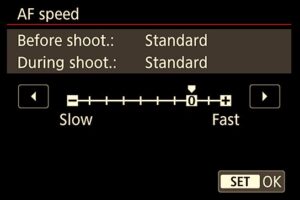 Canon 5D Mark IV settings - changing film speed