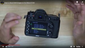 NIKON D7200 landscape settings - raw format