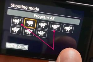 Canon EOS R Vlogging Settings - Shooting Mode