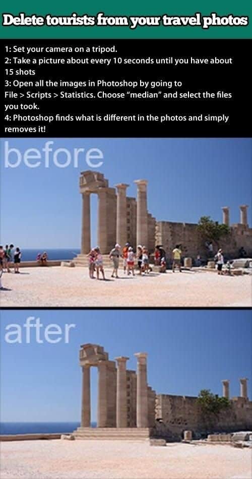 Remove Tourists From Your Pictures Using These Simple Steps