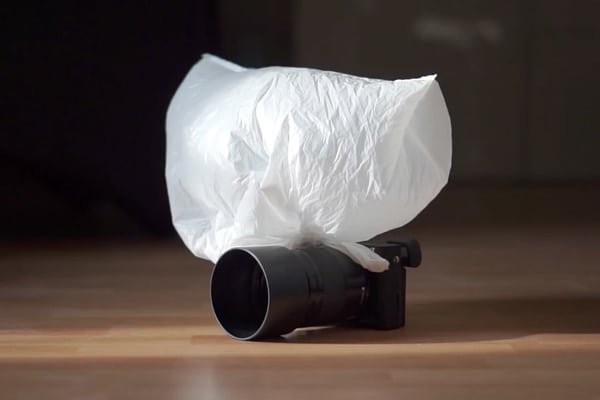 Use A Plastic Bag For A Softbox Effect