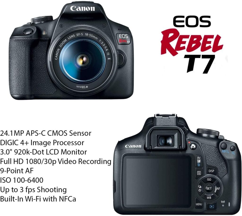 Canon EOS Rebel T7 Camera