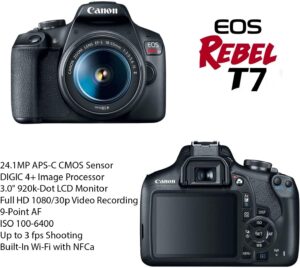 Best DSLR Cameras for Beginners - Canon EOS Rebel T7 Camera