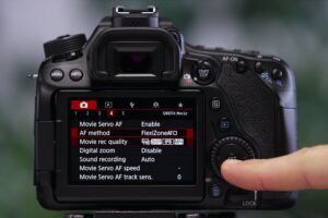Touch Shutter On Canon EOS 80D - focus