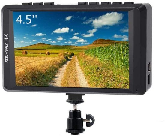 External Camera Screen - FEELWORLD FW450 4.5-inch Camera Field Monitor