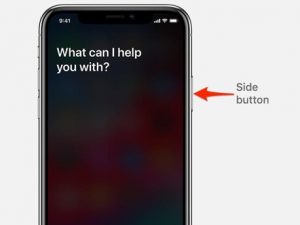How To Activate Siri On iPhone 11 using side button