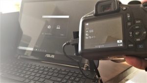 how to connect canon eos r to computer - switch on