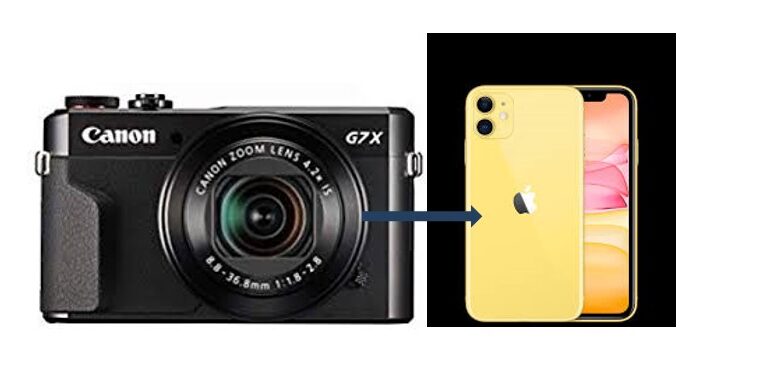 How to connect Canon G7X MARK II to Iphone