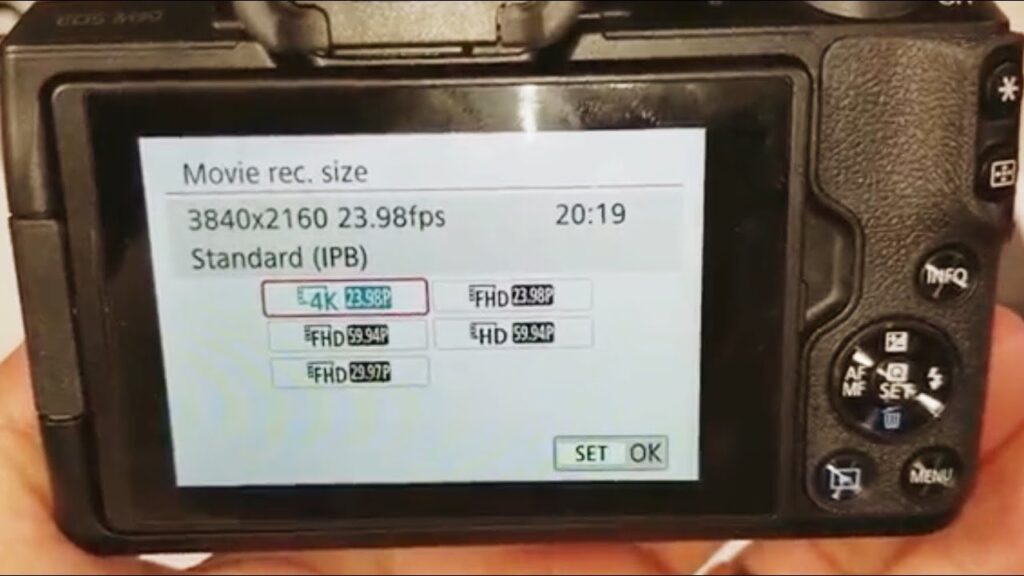 Canon EOS m50 Manual Focus - 4K recording mode