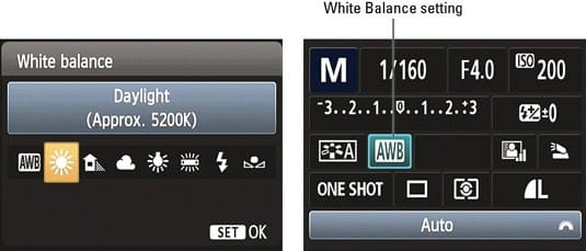 Canon T6i wedding photography - white balance