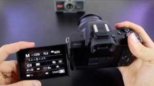 How to adjust Canon m50 shutter speed