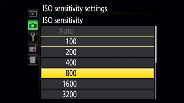 Nikon D500 Portrait settings - ISO 