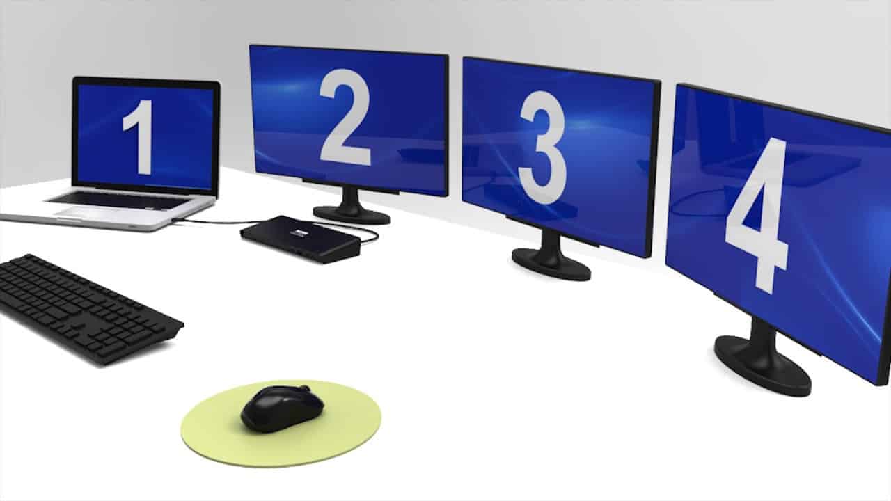 How to connect 3 monitors to a HP laptop docking station