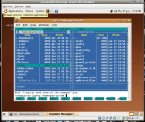 Running an update