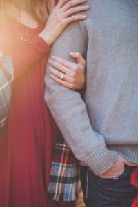 Couple posing - Hugging one another