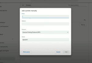 How to Connect Canon Printer to Chromebook - Add nearby printer