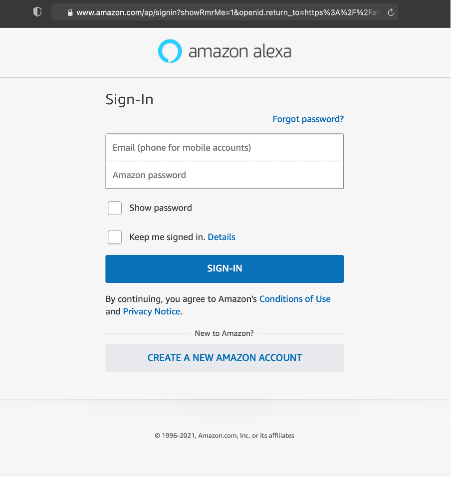 How To Connect Alexa To Wi-Fi? - Sign-in Using Web Browser