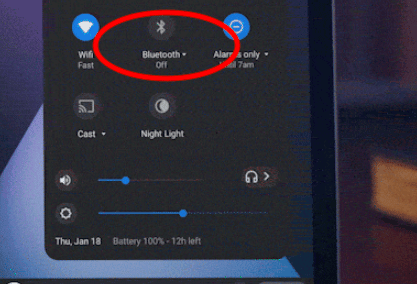 How to Connect AirPods to Chromebook - Step 2