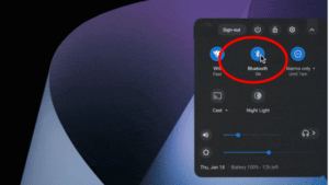 How to Connect AirPods to Chromebook - Step 3