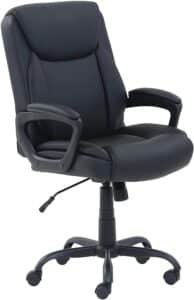 Equipment Needed for Virtual Classroom - Amazon Basics Classic PU-Padded Office Chair