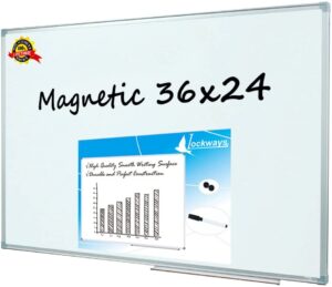 Virtual Classroom Equipment -Lockways 36 x 24 Inch Whiteboard