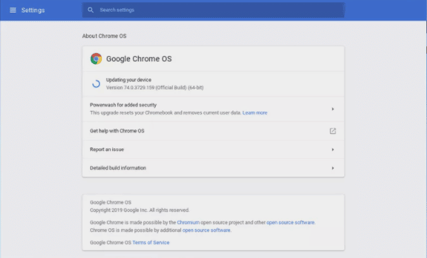 How to Update Chromebook