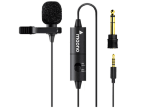 Best DSLR Microphones MAONO AU-100 Hands-Free Clip-on Lapel Mic