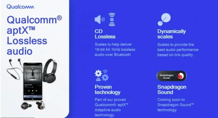 Qualcomm introduced Bluetooth aptX Lossless Audio feature to its Sound Technology