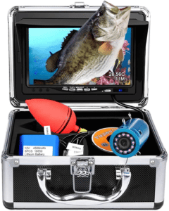 Portable Underwater Fishing Camera with Depth Temperature Display