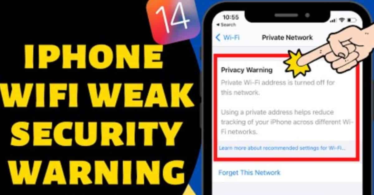 iPhone Wi-Fi Weak Security