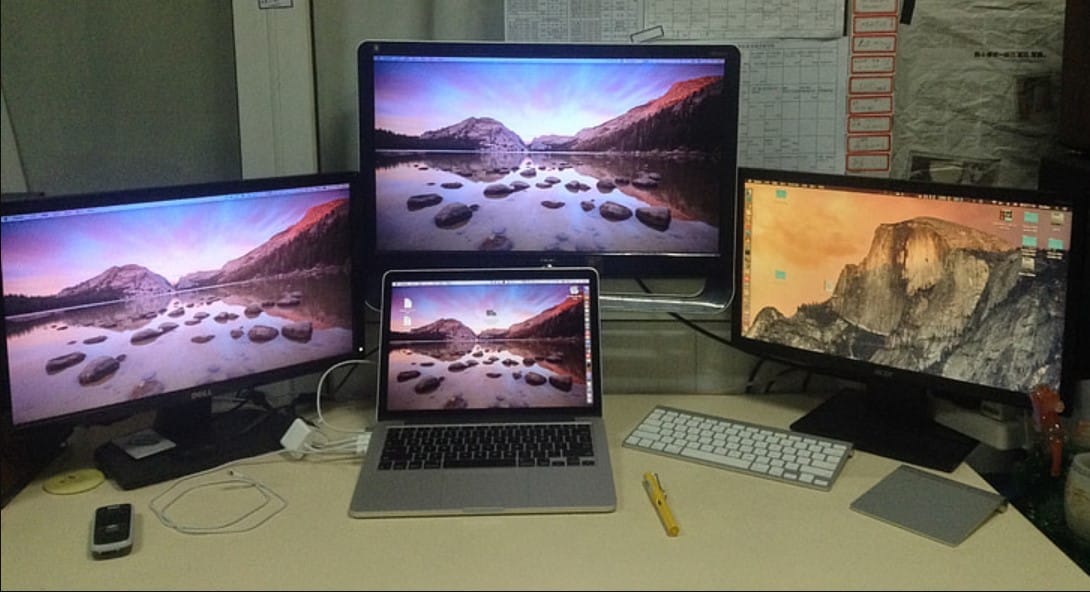 how do i add a second monitor to my macbook air