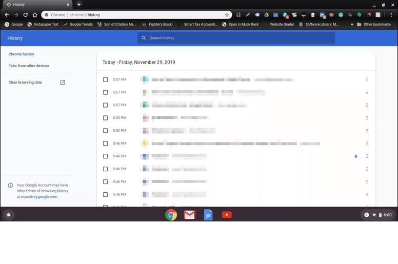 How to Delete History On Chromebook