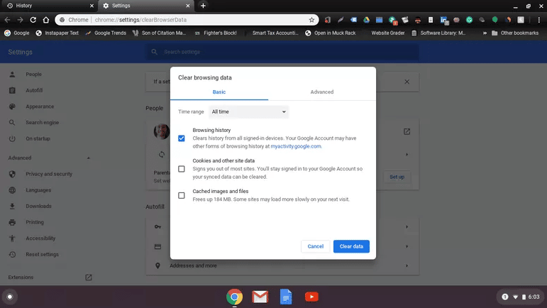 How to Delete History On Chromebook