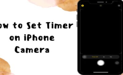 How to Set Timer on iPhone Camera
