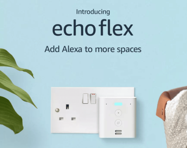 Echo Flex Plug-in Mini Smart Speaker with Alexa