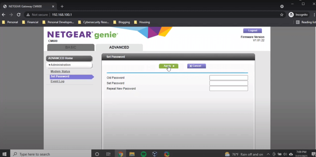 How to Change Modem Password in 7 Steps? TechnoWifi