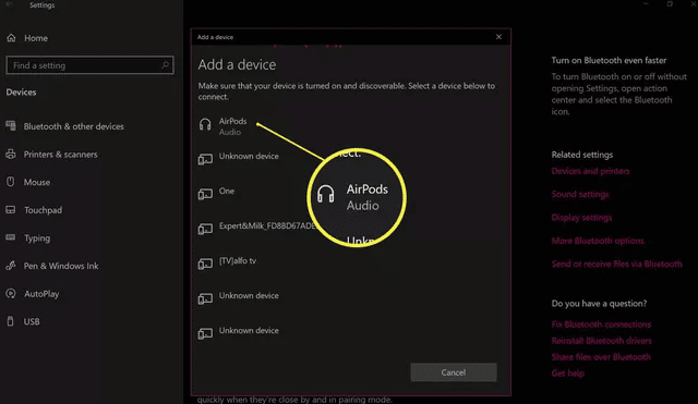 How to Connect AirPods to Laptop