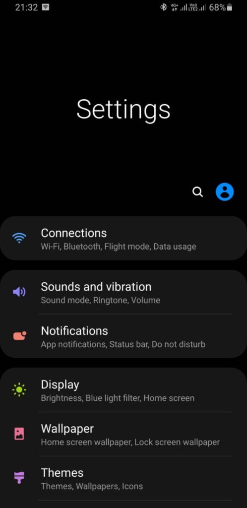 How to Turn Off 5G on a Samsung - settings