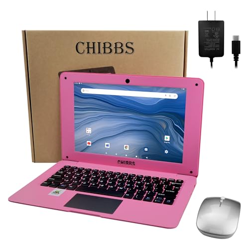 10.1" Inch Kids Laptop Computer, Netbook Powered by Android 7.1.1, Quad Core Processor, 2gb Ram, 32gb Storage, Bluetooth, WiFi