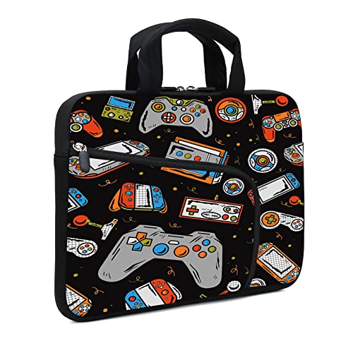 11.6" 12.2 inches Laptop Sleeve Chromebook Case Notebook Sleeve Two Pockets Fit Apple MacBook Air(Games-1)