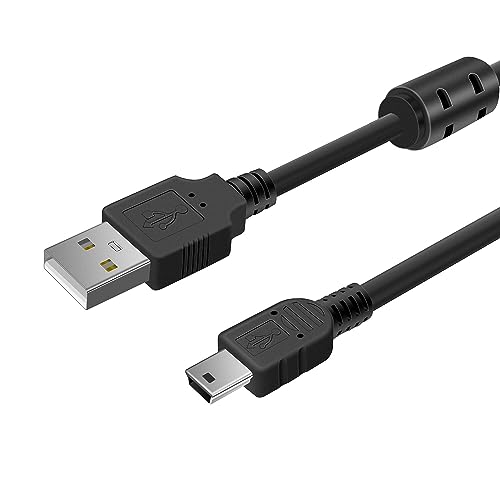 (2-Pack) Replacement Canon Mini USB Data Transfer Cable (with Anti-Interference Magnetic Ring) Compatible with Canon PowerShot/EOS/Rebel T7/DSLR/ELPH Cameras and Vixia Camcorders (IFC-400 PCU)