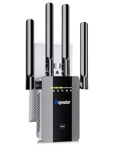 2026 New WiFi Extender Signal Booster for Home, 15715sq.ft Long Range WiFi Repeater Wireless Routers Signal Amplifier, Mesh WiFi 15X Faster Access Point with Ethernet Port, Easy Setup, 5 Working Mode