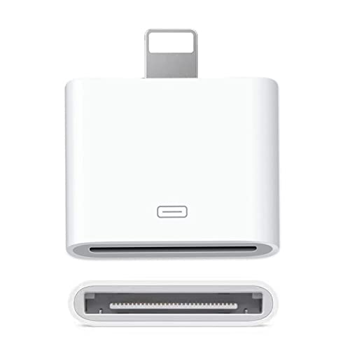 30 Pin to Lightning Adapter, 8-Pin Male to 30-Pin Female Charging Sync Converter Connector for Old Phone to New Phone Adapter, for Phone Converter Adapter (No Audio)