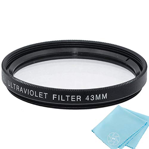 43mm UV Filter for Canon RF 50mm F1.8 STM, RF 16mm F2.8 STM, EF-M 22mm f2 STM, Fujifilm XF 30mm f/2.8 Lens