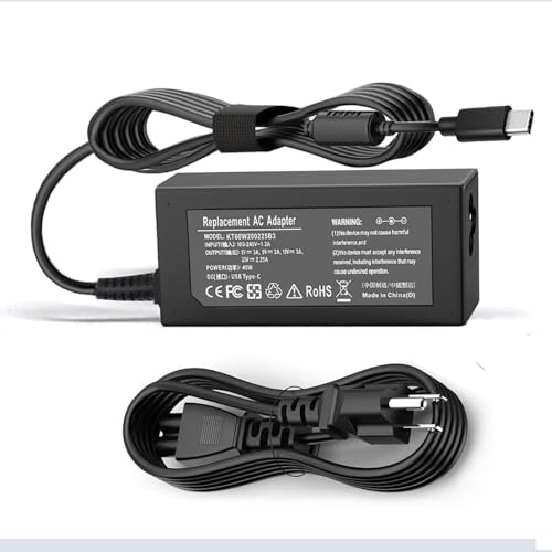 45W USB C Laptop Charger for Acer Chromebook Charger Type C 311 315 15