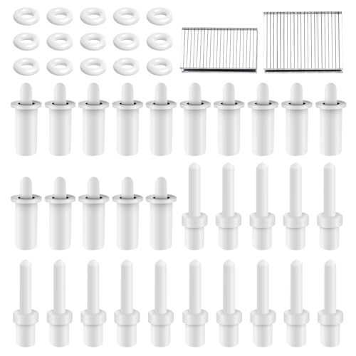 85 Pcs Shutter Repair Kit, Plantation Shutter Repair Tool Set, Includes Spring Loaded Shutter Replacement Pins, 0.75inch and 0.6inch Tilt Rod Louvers Staples for Shutters