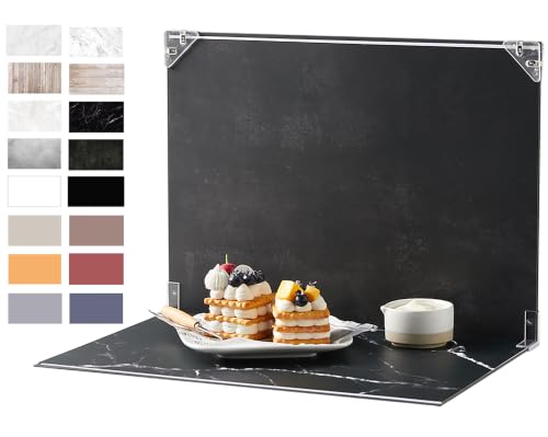 8Pcs 16Patterns Table Top Small Food Background Kit Makeup Product Shooting Backdrop Photo Backdrop Board Product Photography for Small Product Photography(Small Size 16.5x11.7in)