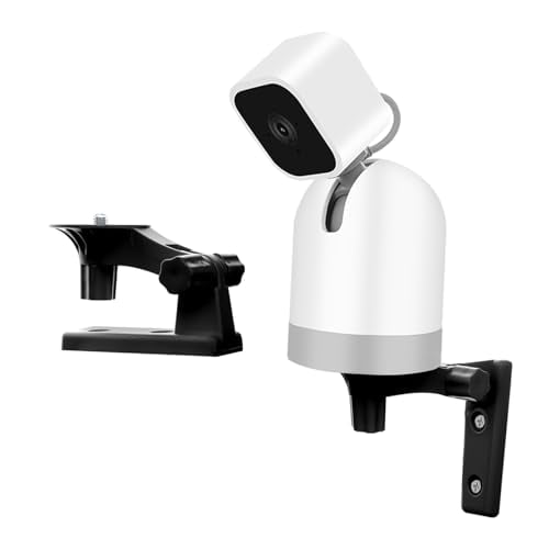 Adjustable Wall Mount Compatible with WYZE Cam Pan V3/V2 Blink Mini Pan-Tilt Camera, 180 Degree Angles Rotation for Camera Wall/Ceiling Indoor/Outdoor Mounting Bracket, Black