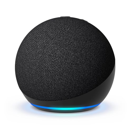 Amazon Echo Dot (5th Gen, 2022 release) | With bigger vibrant sound, helpful routines and Alexa | Charcoal