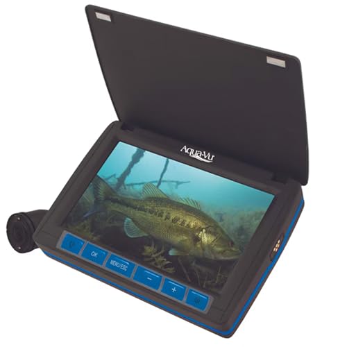 Aqua-Vu Micro Revolution 5.0 HD Live Underwater Camera, 5" Underwater Fishing Camera for Ice Lake Boat Kayak Includes Revolution Cable Management